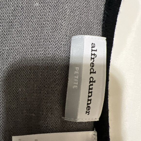 Alfred Dunner Woman Mock Twinset Cardigan Built in Tank Wool Blend sz PXL Petite - Picture 11 of 13